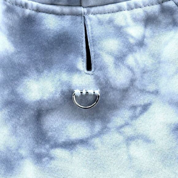 Frisco Woof Dog Hoodie Sweatshirt Blue Sz L - Picture 10 of 12